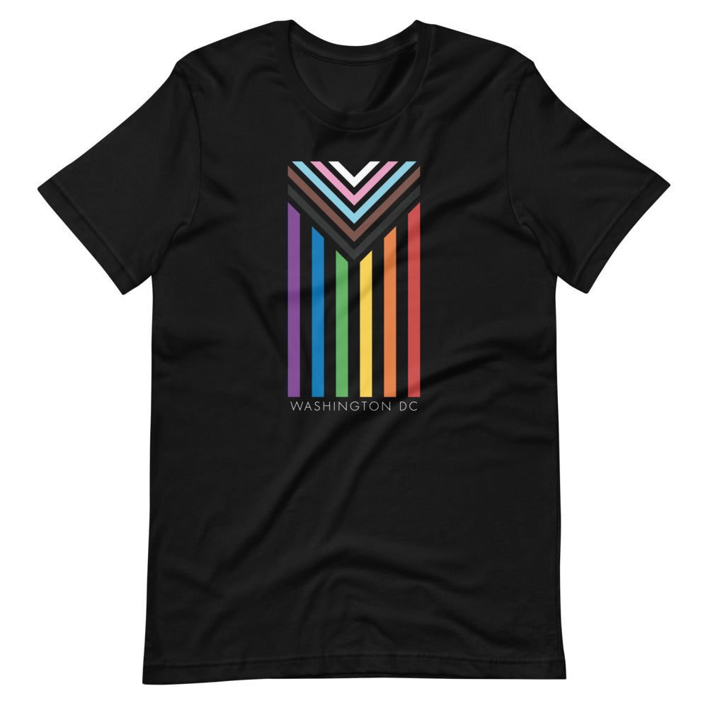 Washington Spirit 2023 Pride - Short Sleeve Unisex Shir-sey - Black