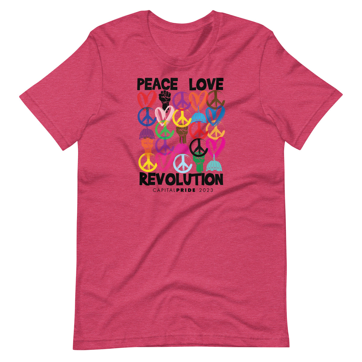 Peace Love Revolution, Capital Pride 2023 - Unisex t-shirt