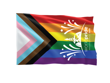 WorldPride 2025 Vertical Pride Flag – Limited Edition (3' x 5')