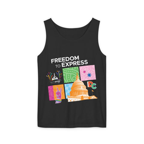 Freedom to Express – WorldPride 2025 Exclusive - Unisex Tank - Black