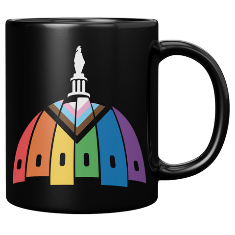 Capital Pride Progressive Dome Mug (Black)