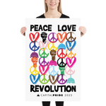 Peace Love Revolution - Capital Pride Theme Poster